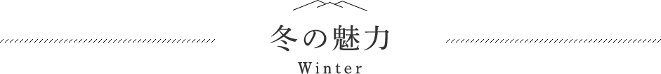 冬の魅力-Winter-